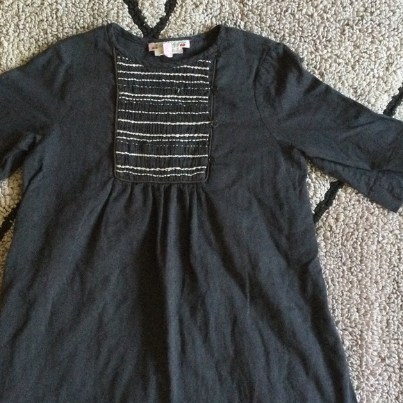 Bonpoint Charcoal Hand Smocked Dress - Picture 3 of 7